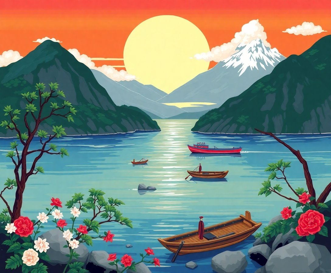 antique-japanese-southern-isles-paint-by-numbers-kit