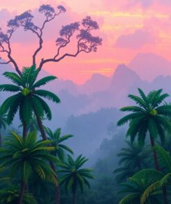 Jungle Dawn Paint Numbers