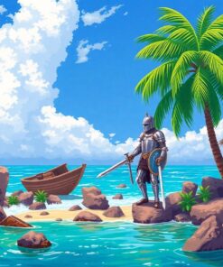 Tropical Shore Paint Numbers