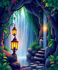 Lush Grotto Paint Numbers