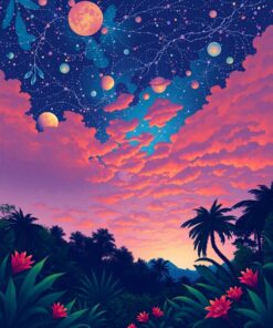 Jungle Sky Paint Numbers