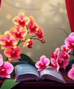 Warm Orchids Paint Numbers