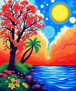 Lighthouse View Paint Numbers