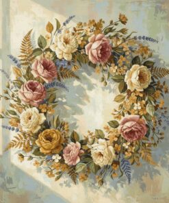 Antique Morning Light Flora Paint By Numbers