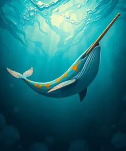 Antique Narwhal Abyss Descent Paint By Numbers