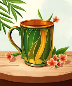 Leaf Mug Paint Numbers