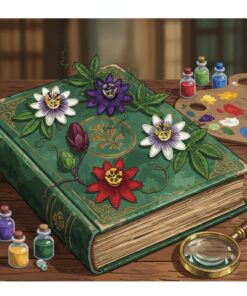 Antique Passionflower Tome Realism Paint By Numbers