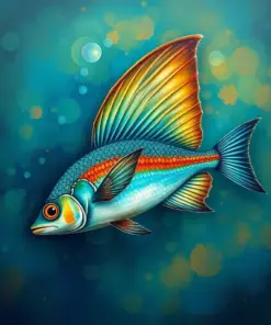 Antique Pelagic Ribbontail Paint By Numbers