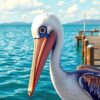 Pelican Portrait Paint Numbers