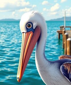 Pelican Portrait Paint Numbers