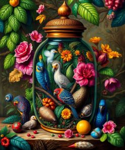 Curiosities Jar Paint Numbers