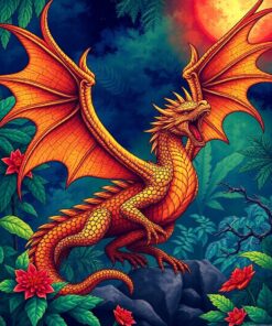 Dragon Storm Paint Numbers