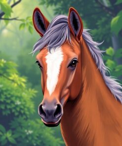 Foal Portrait Paint Numbers