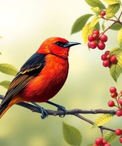 Tanager Print Paint Numbers