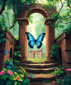 Blue Morpho Paint Numbers