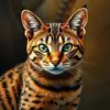 Antique Safari Feline Portrait Paint By Numbers