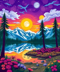 Islands Map Paint Numbers