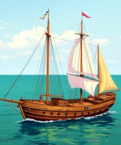 Sea Brigantine Paint Numbers