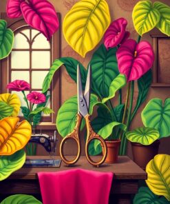 Under Monstera Paint Numbers