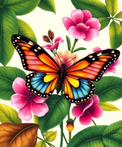 Butterfly Bloom Paint Numbers