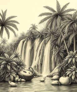 Cascade Drawing Paint Numbers