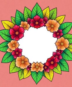 Feather Wreath Paint Numbers