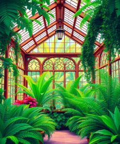 Fern Atrium Paint Numbers