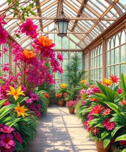 Greenhouse Blooms Paint Numbers