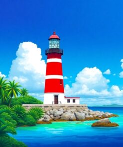 Island Beacon Paint Numbers