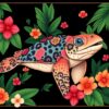 Antique Tropical Loggerhead Chart Paint By Numbers