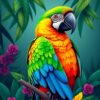 Tropical Macaw Paint Numbers