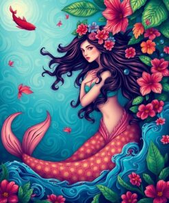 Mermaid Waters Paint Numbers