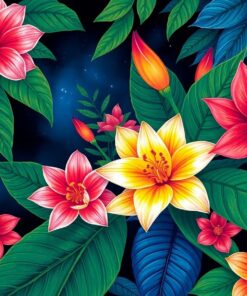 Night Bloom Paint Numbers