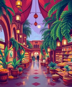 Oasis Bazaar Paint Numbers