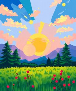 Papaya Pattern Paint Numbers