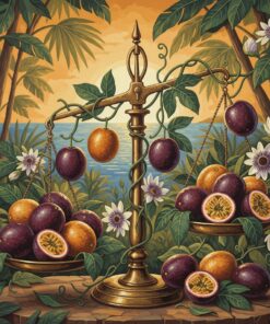 Antique Tropical Passionfruit Scale Paint By Numbers