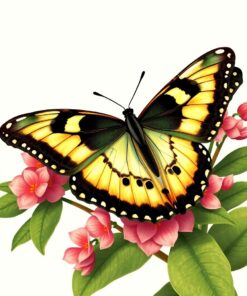 Tropical Swallowtail Paint Numbers