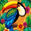 Toucan Treasure Paint Numbers