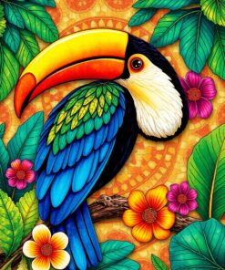 Toucan Treasure Paint Numbers