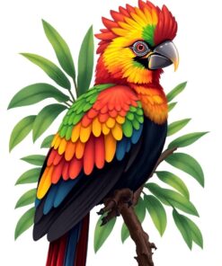 Turaco Study Paint Numbers