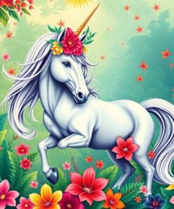 Unicorn Majesty Paint Numbers