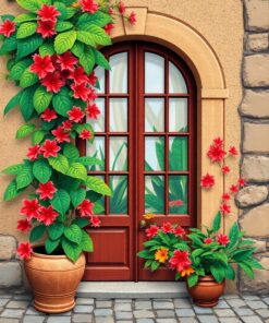 Tropical Flora Paint Numbers