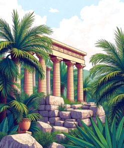 Tropical Fronds Paint Numbers