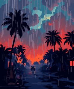 Monsoon Shadows Paint Numbers