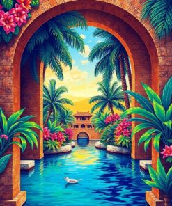 Realistic Tropics Paint Numbers