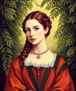 Vintage Ferns Paint Numbers