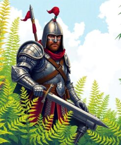 Amidst Ferns Paint Numbers