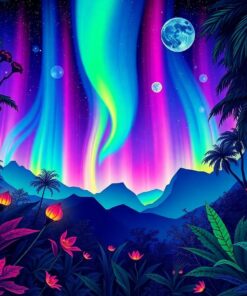 Jungle Aurora Paint Numbers