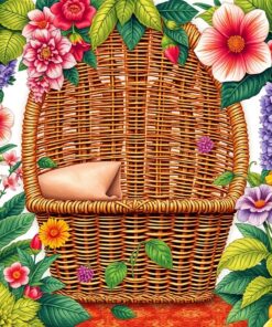 Botanical Wicker Paint Numbers