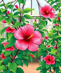 Conservatory Hibiscus Paint Numbers